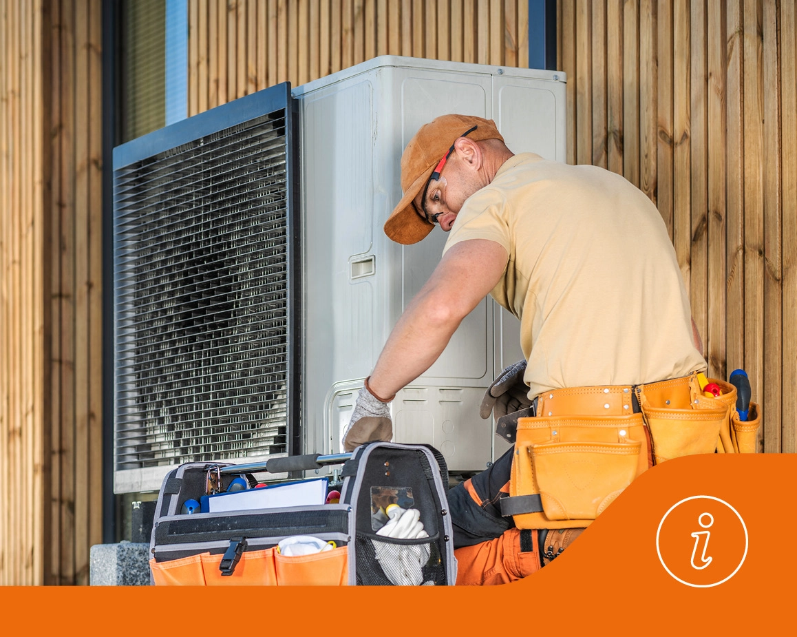 Gas engineer installing gas boiler